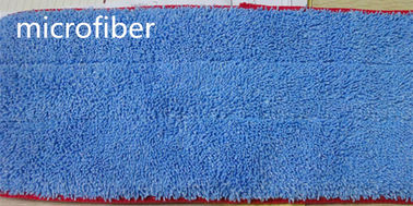 13 * 47 Microfiber Dust Mop Blue Twisting Fabric Red Stitched Floor Cleaning