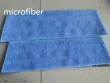 Microfiber Blue 13*41/47cm Pakan 480gsm Twisted Trapesium Bantalan Pel Basah Penyerap