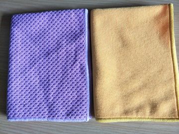 Big Pearl Purple Hand Microfiber Kitchen Towels 40 * 40cm 350gsm