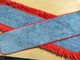 450gsm Blue Twisted Red Jumbai Microfiber Wet Mop Pads Ramah Lingkungan