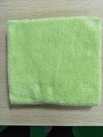 40 * 40 cm Microfiber Hijau 600gsm Ultrasonic Pemangkasan Coral Fleece Kitchen Towels