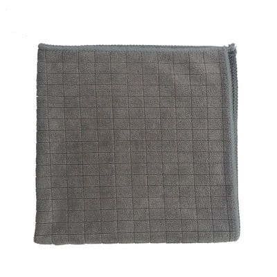 Kain Pembersih Microfiber Grey Weft Big Grid 80% Polyester 20% Polyamid