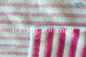 Red And White Color Stripe Microfiber Cleaning Towel Cloth For Home Using Super Absorbent