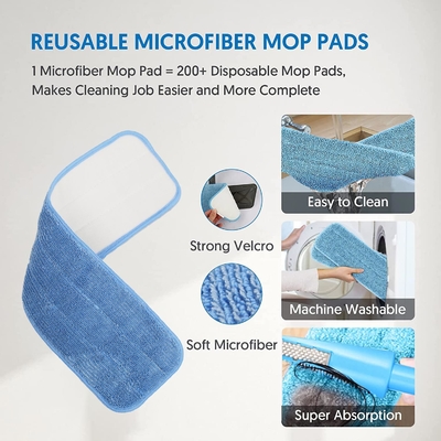 Microfiber Dust Mop Pads Daya Serap Tinggi Twisted Microfiber Wet Mop Pads Untuk Membersihkan Lantai