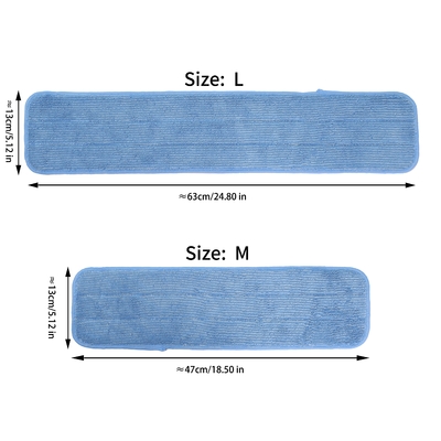 Microfiber Dust Mop Pads Daya Serap Tinggi Twisted Microfiber Wet Mop Pads Untuk Membersihkan Lantai