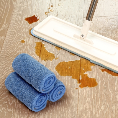 Microfiber Dust Mop Pads Daya Serap Tinggi Twisted Microfiber Wet Mop Pads Untuk Membersihkan Lantai