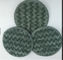 Grey Twisted Round Microfiber Wet Mop Pads 10mm Spons 260gsm Self - Adhensive Wet Mop Pads