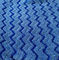 Microfiber Blue Zigzag W Bentuk Warp 80/20 Mop Twisted Fabric 150cm Width 550gsm
