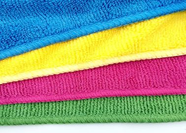 280gsm 50 * 70cm OEM Bebas Serat Kain Microfiber Penyerap Super LembutHanduk Piring Microfiber
