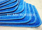 Biru 80% Polyester Komersial Microfiber Floor Mop Pads With
